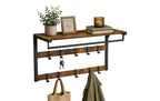 Garderobe 80 cm x 42 cm Schwarz/Braun von relaxdays