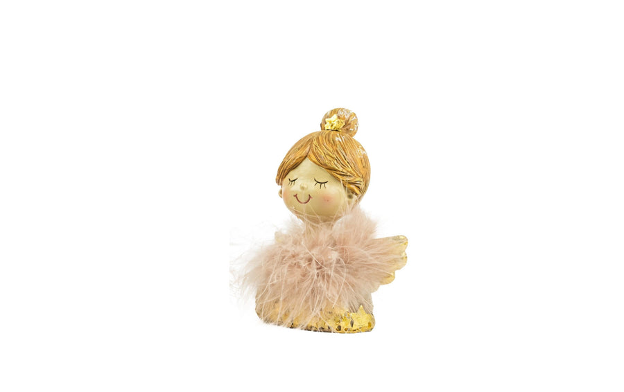 CHALET Engel Cindy Weihnachtsdeko, Beige/Rosa