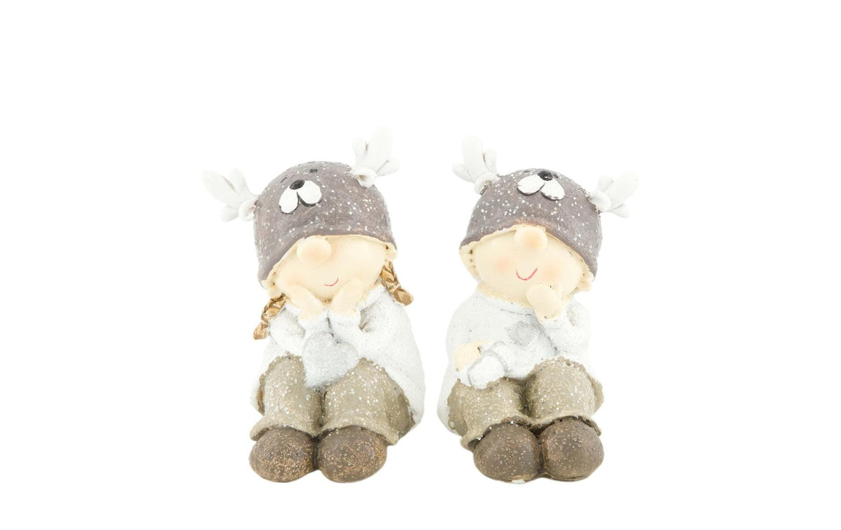 CHALET Alba&Albert Aufsteller, Beige/Grau/Weiss