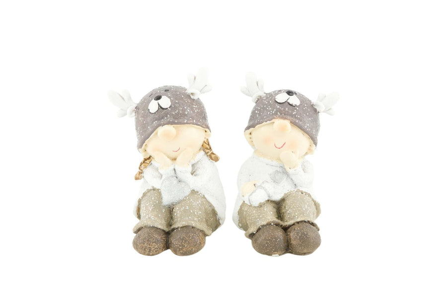 CHALET Alba&Albert Aufsteller, Beige/Grau/Weiss