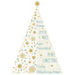 ABC Weihnachtskarte B6 Mit Goldenen Details