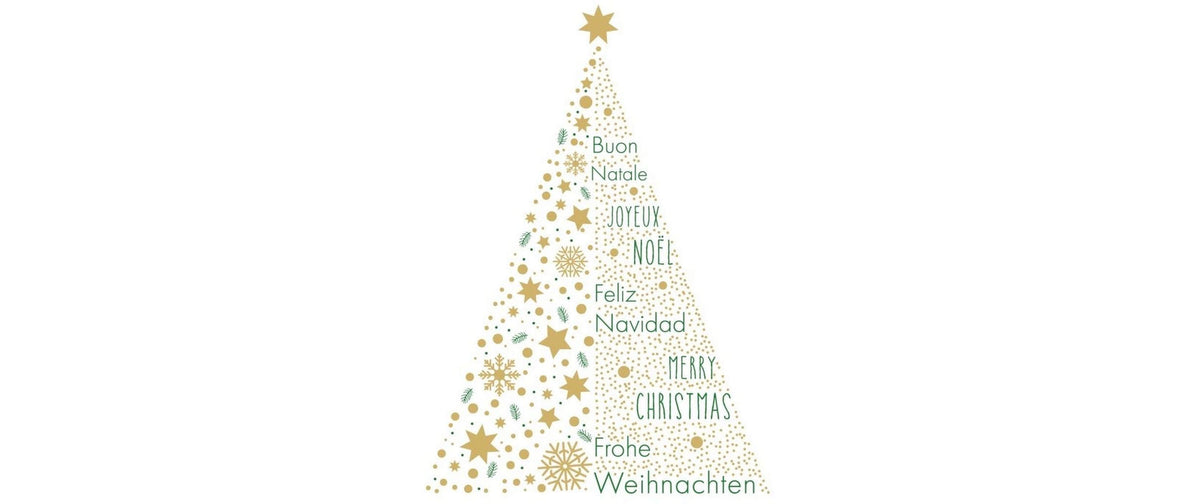 Weihnachtskarte Gold Eleganz von ABC
