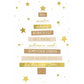 ABC Weihnachtskarte B6 Mit Goldenen Details