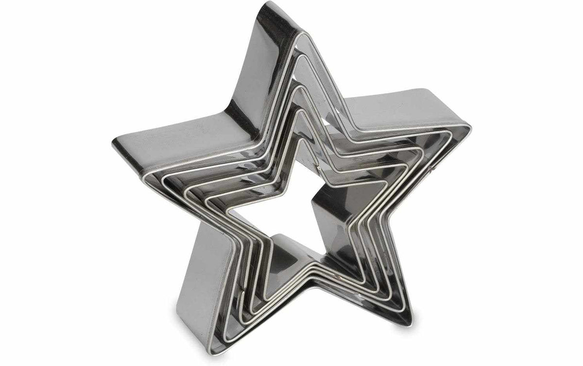 Patisse Patisse Guetzli-Ausstecher Sterne Edelstahl 5er-Set