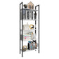 VCM Wohnregal Flakos 62 x 165 x 24 cm Weiss