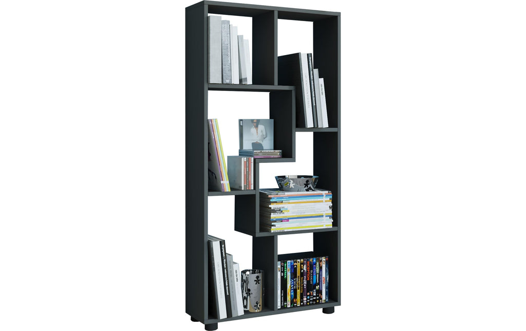 Wohnregal Blina 60x119x20 cm Schwarz von VCM