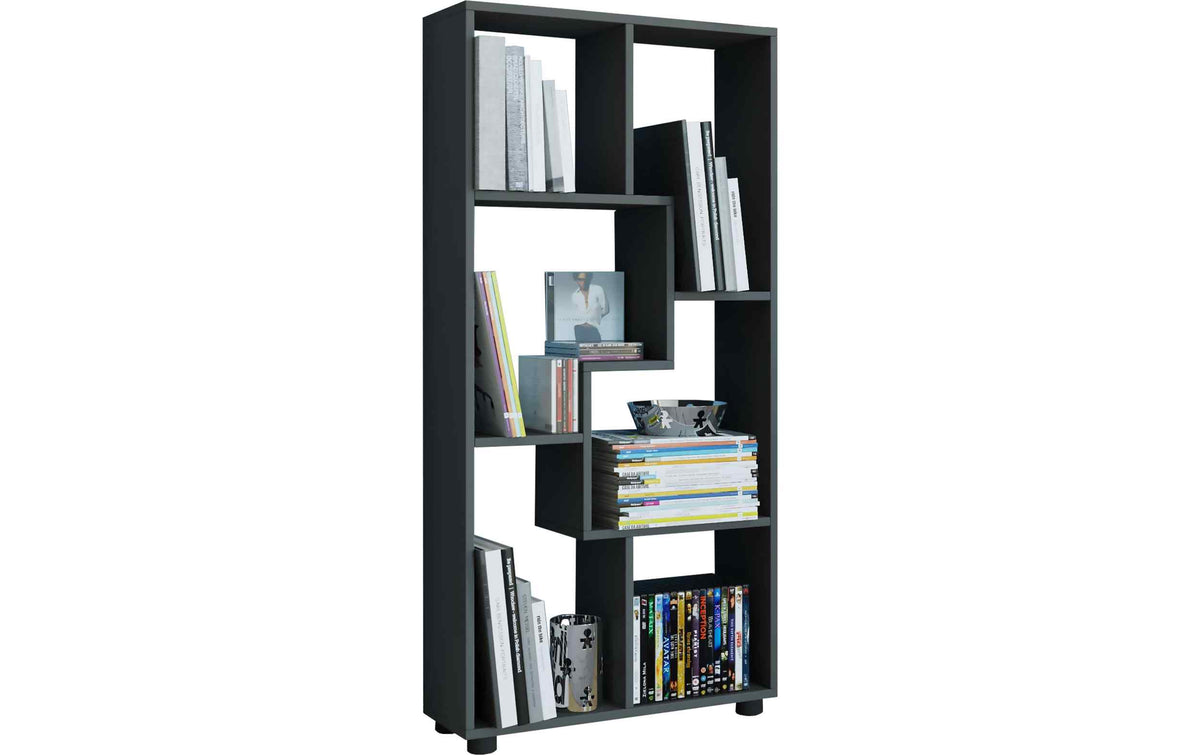 VCM Wohnregal Blina 60 x 119 x 20 cm Schwarz