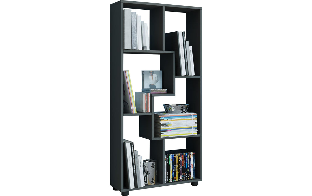 Wohnregal Blina 60x119x20 cm Schwarz von VCM
