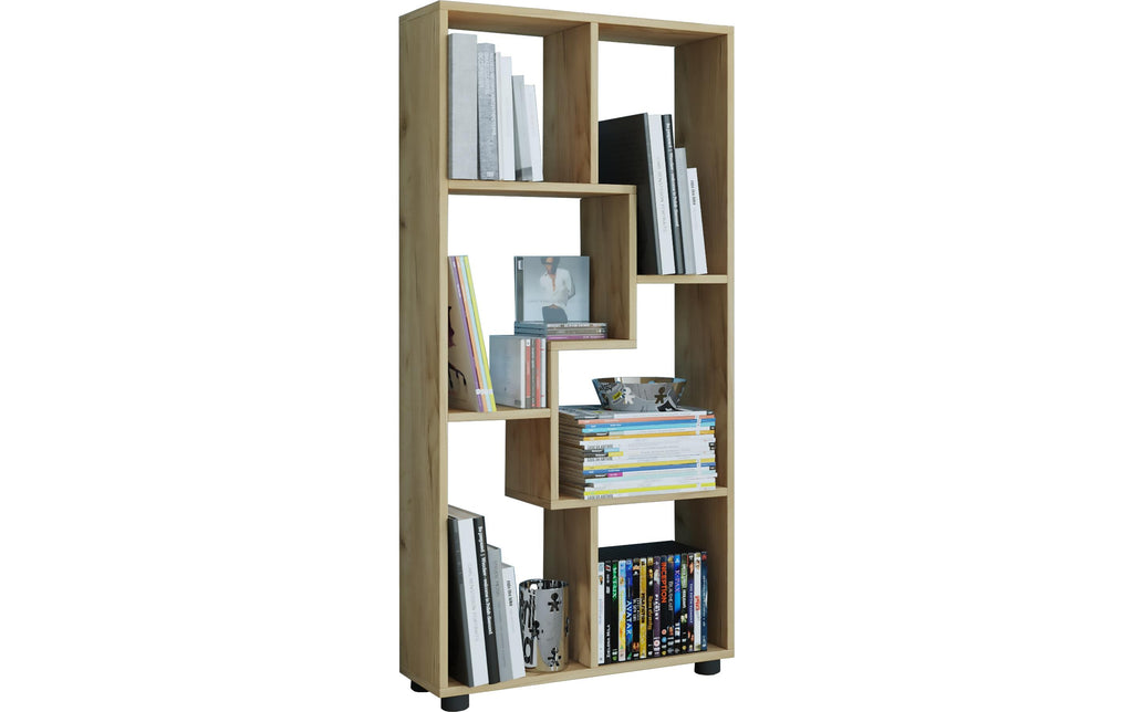 Wohnregal Blina 60x119x20 cm Schwarz von VCM