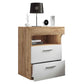 VCM Nachttisch Slepal L 45 x 61 cm Weiss