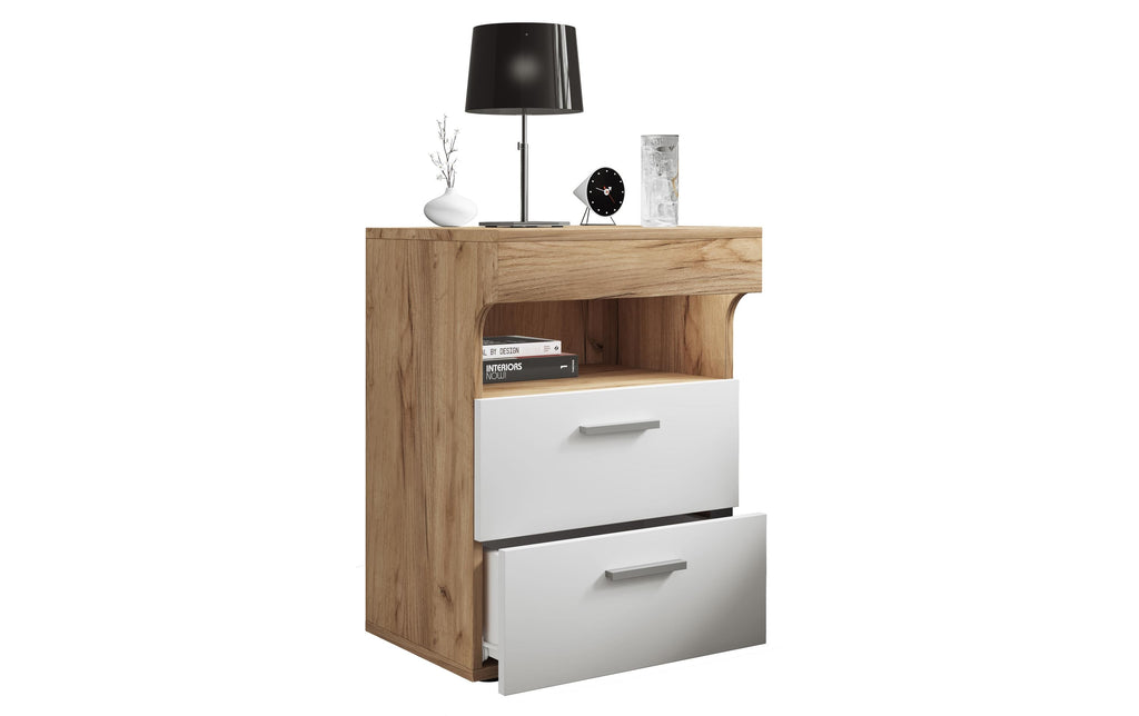 Nachttisch Slepal L 45 x 61 cm Weiss von VCM