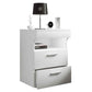 VCM Nachttisch Slepal L 45 x 61 cm Weiss