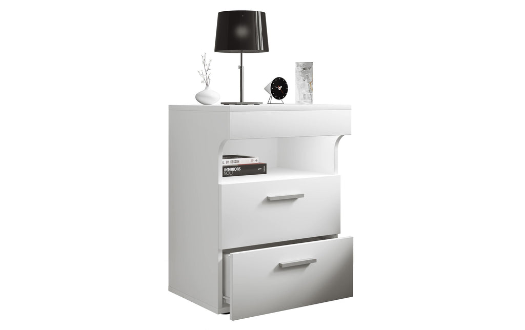 Nachttisch Slepal L 45 x 61 cm Weiss von VCM