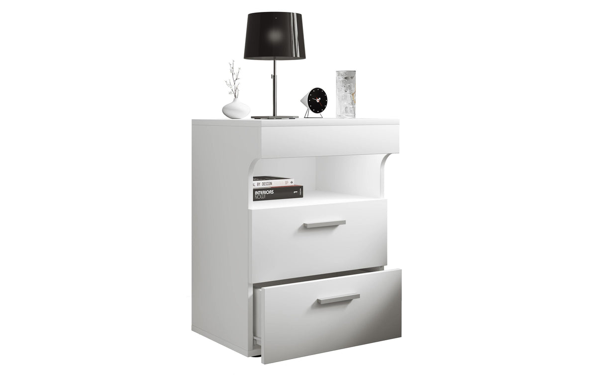 Nachttisch Slepal L 45 x 61 cm Weiss von VCM