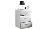 VCM Nachttisch Slepal L 45 x 61 cm Weiss