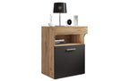 Nachttisch Slepal M 45 x 61 cm Braun/Weiss VCM