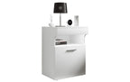 Nachttisch Slepal M 45 x 61 cm Braun/Weiss VCM