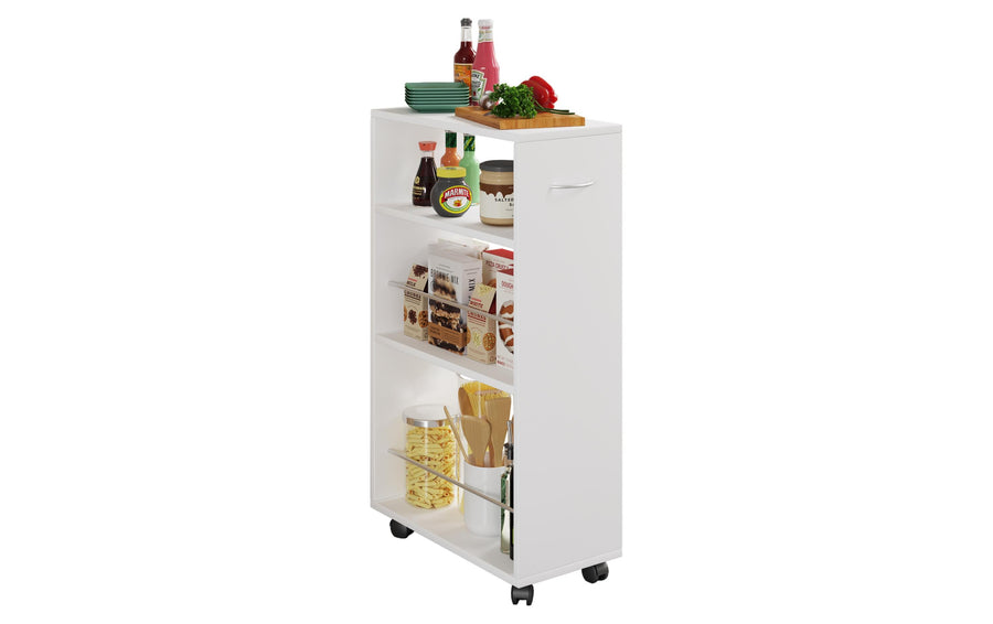 Küchenwagen Tusal 25 x 85 x 50 cm Weiss von VCM