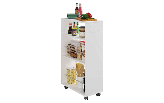 VCM Nischenwagen Tusal 25 x 85 x 50 cm Weiss