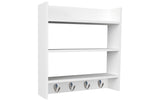 VCM Wandregal Esilo 60 x 60 x 15 cm Weiss