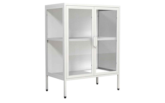 VCM Vitrine Floka S 60 x 80 cm Weiss