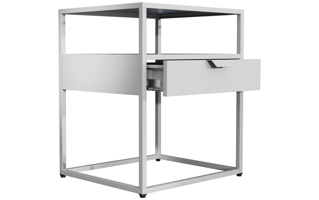 Nachttisch Flokas M 45 x 55 cm Schwarz von VCM