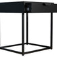 VCM Nachttisch Flokas S 43 x 50 cm Schwarz