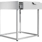 VCM Nachttisch Flokas S 43 x 50 cm Schwarz