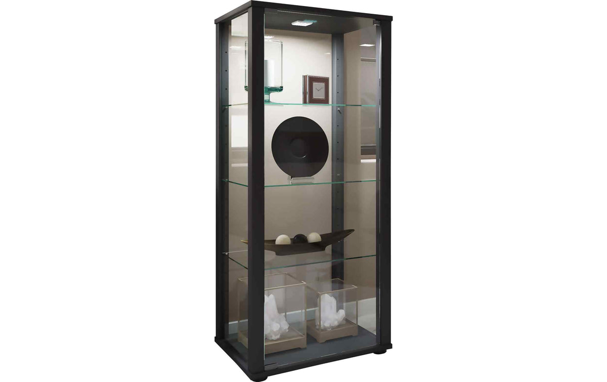 VCM Vitrine Kavisa M 50 x 115 x 38 cm Silber