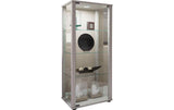 VCM Vitrine Kavisa M 50 x 115 x 38 cm Silber