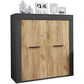 VCM Kommode Usilo 80 x 89 cm, Braun/Grau