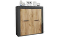 Kommode Usilo 80 x 89 cm Braun/Grau von VCM
