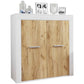 VCM Kommode Usilo 80 x 89 cm, Braun/Grau