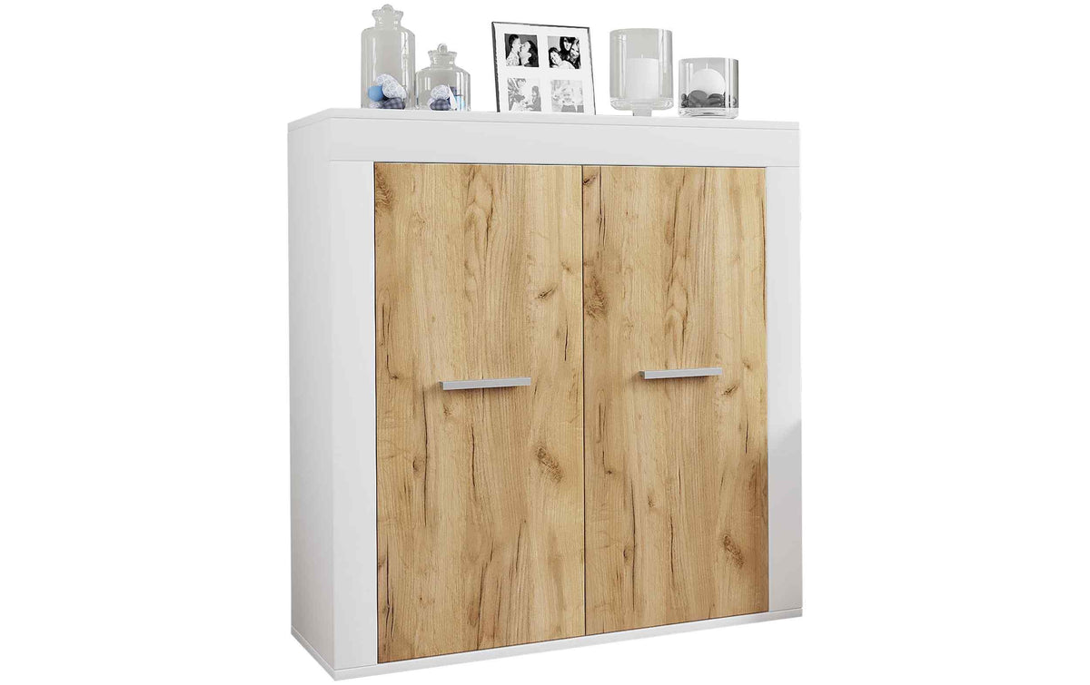 VCM Kommode Usilo 80 x 89 cm, Braun/Grau