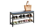Schuhschrank Taliro 90x48 cm Schwarz/Weiss von VCM