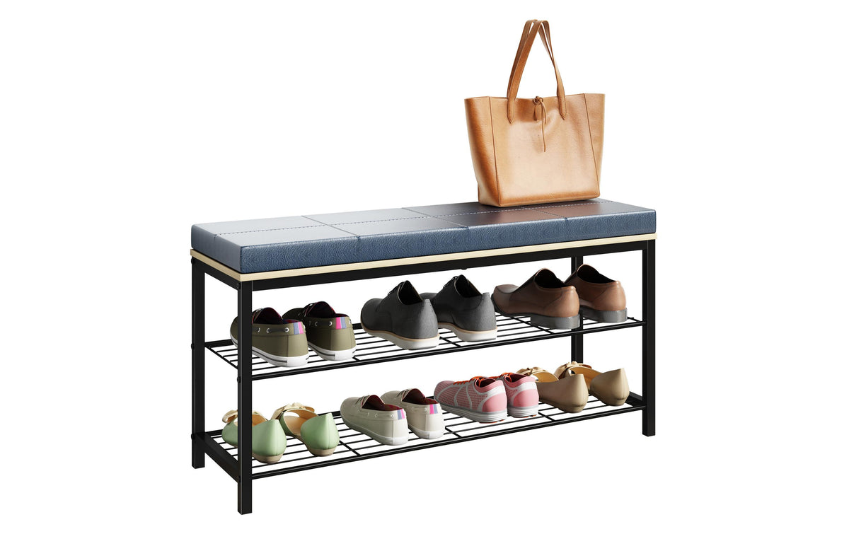 Schuhschrank Taliro 90x48 cm Schwarz/Weiss von VCM