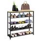 VCM Schuhregal Taliro 90 x 87 x 30 cm Braun/Schwarz