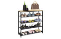 Schuhschränke Taliro 90x87 cm Braun/Schwarz von VCM