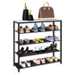VCM Schuhregal Taliro 90 x 87 x 30 cm Braun/Schwarz