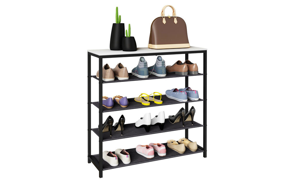 Schuhschränke Taliro 90x87 cm Braun/Schwarz von VCM