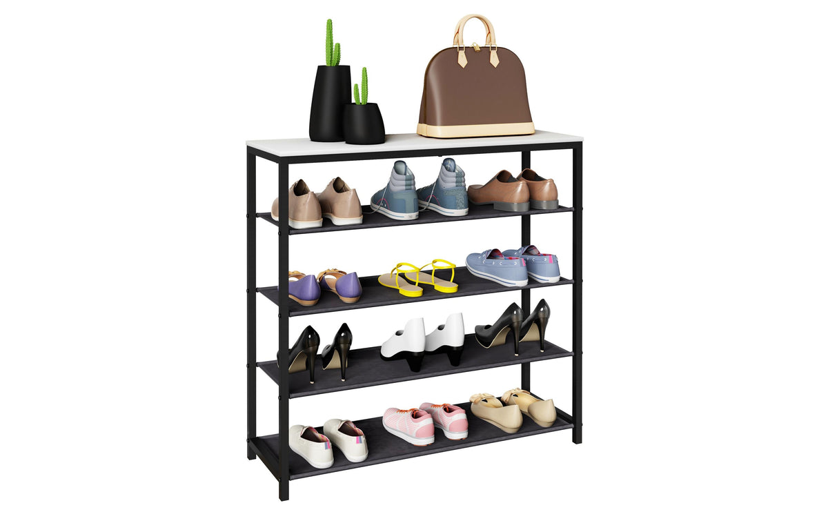 Schuhschränke Taliro 90x87 cm Braun/Schwarz von VCM