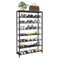 VCM Schuhregal Taliro 90 x 152 cm Schwarz Weiss