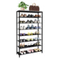 VCM Schuhregal Taliro 90 x 152 cm Schwarz Weiss