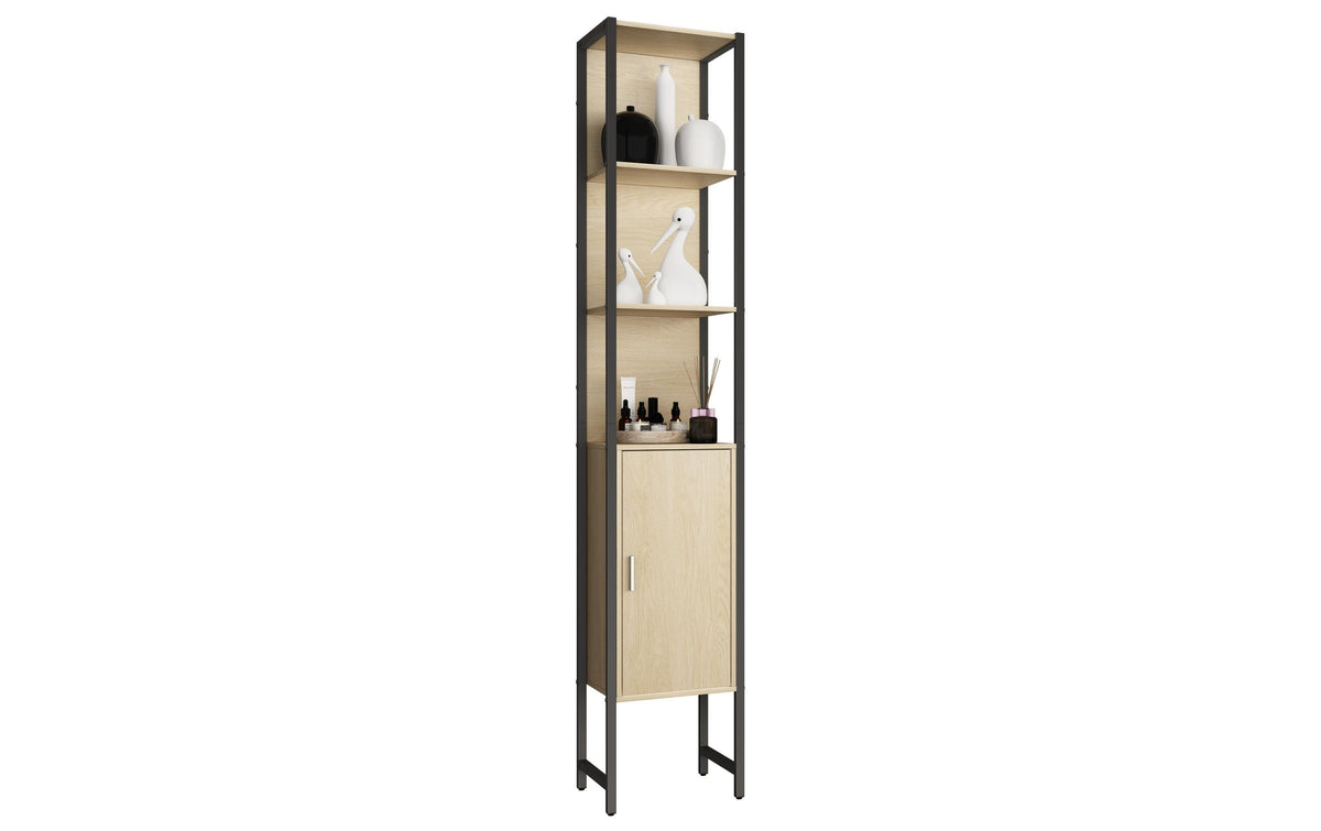 Badregal VCM Edino 33 x 185 cm Braun