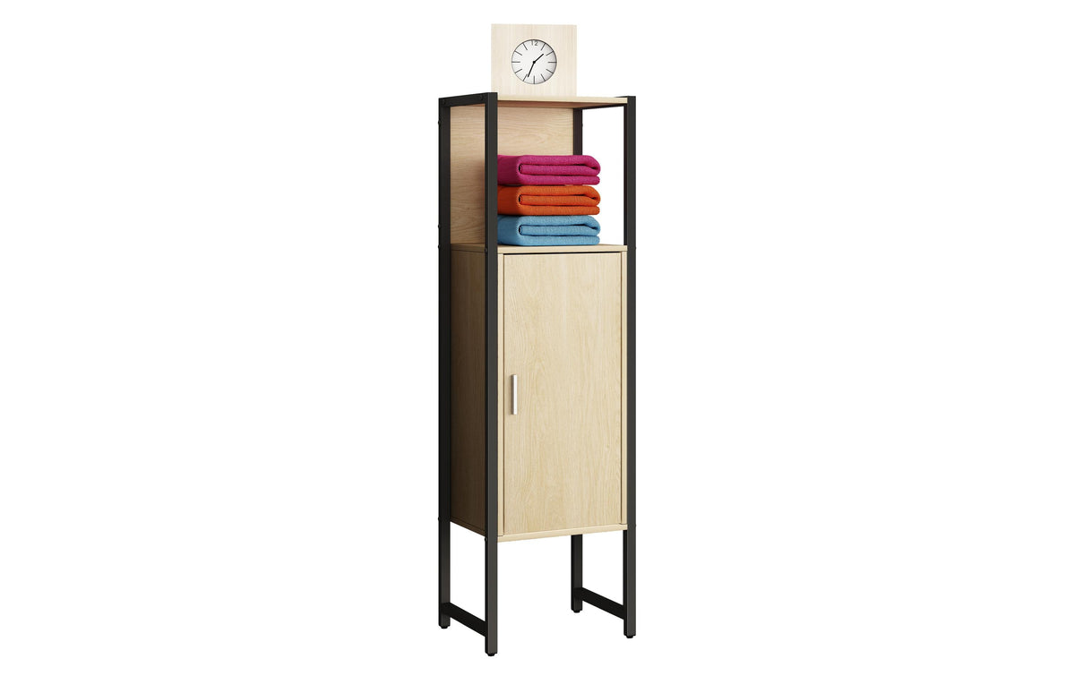 Badschrank Edino 33 x 114 cm Weiss von VCM