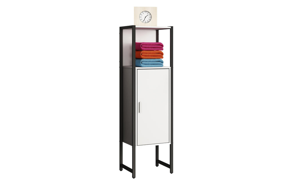 Badschrank Edino 33 x 114 cm Weiss von VCM