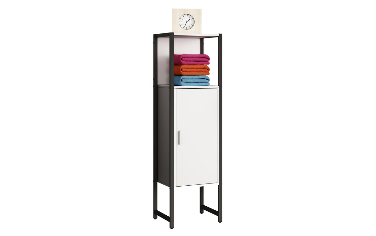 Badschrank Edino 33 x 114 cm Weiss von VCM