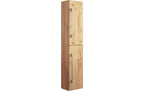 Badschrank Badinos 33x150 cm Schwarz von VCM