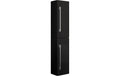 Badschrank Badinos 33x150 cm Schwarz von VCM