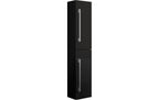 Badschrank Badinos 33x150 cm Schwarz von VCM